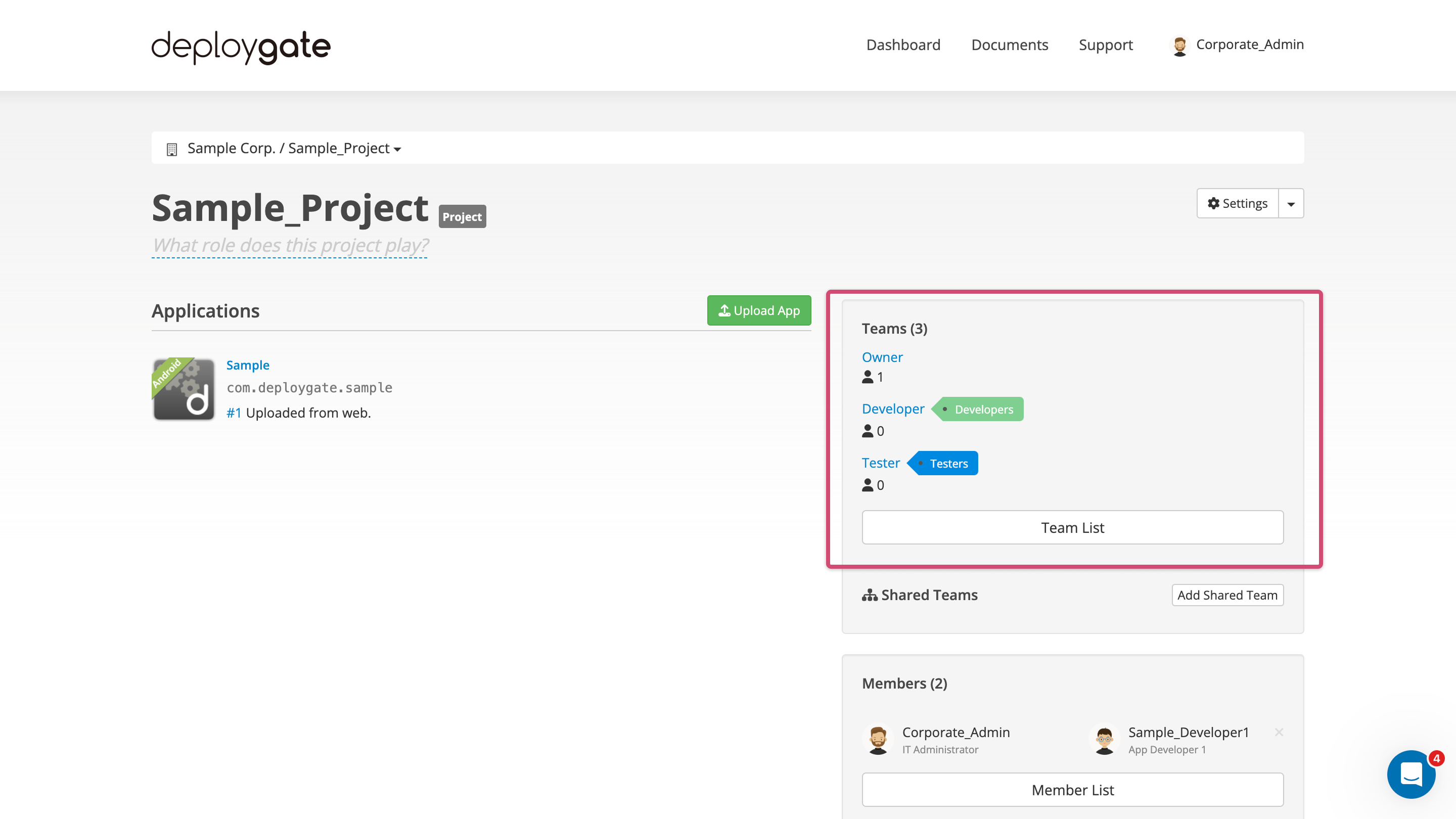 Screenshot of Remove Team