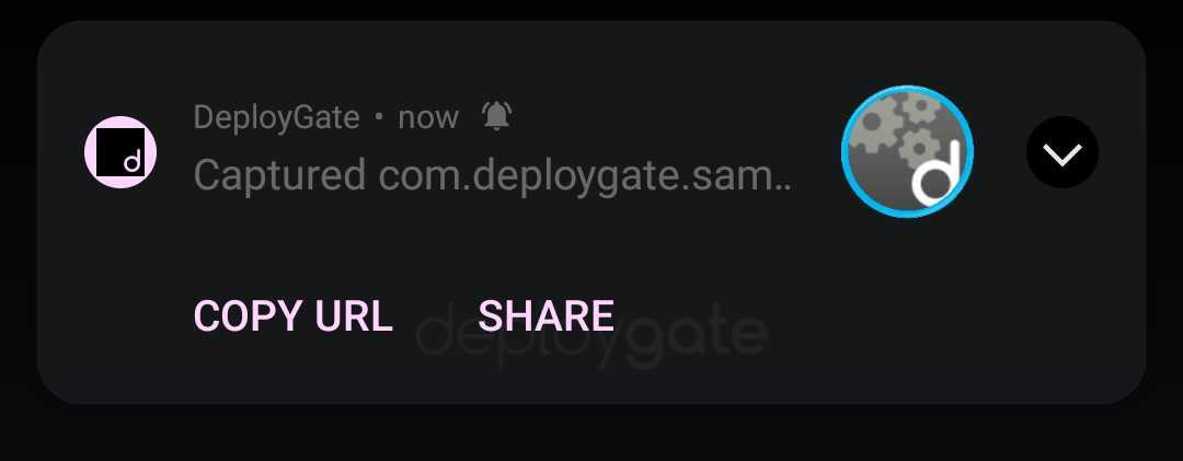 Push notification after capture