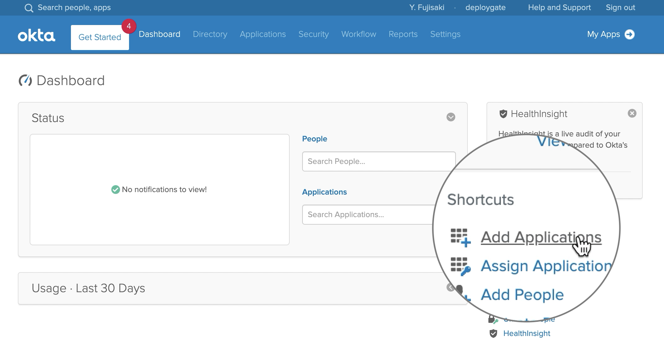 Screenshot of SAML Okta