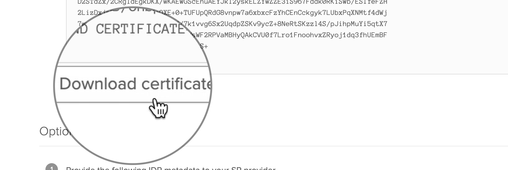 Screenshot of SAML Okta
