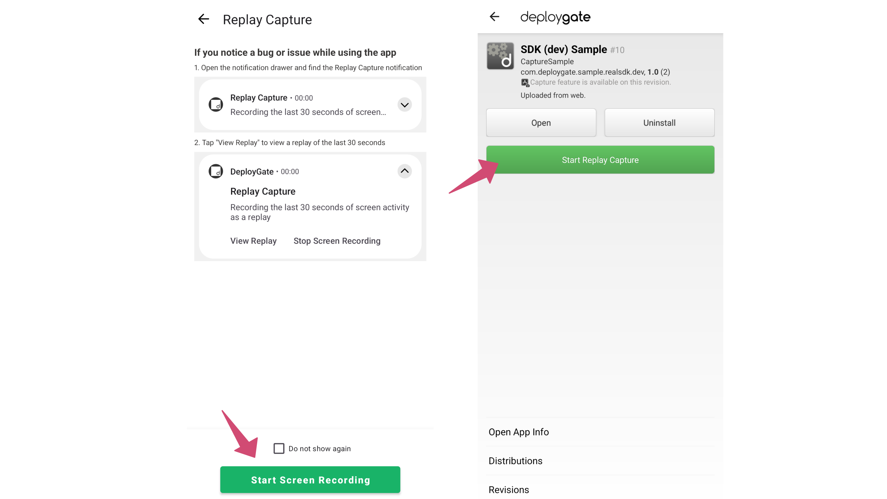 Image of Start Replay Capture