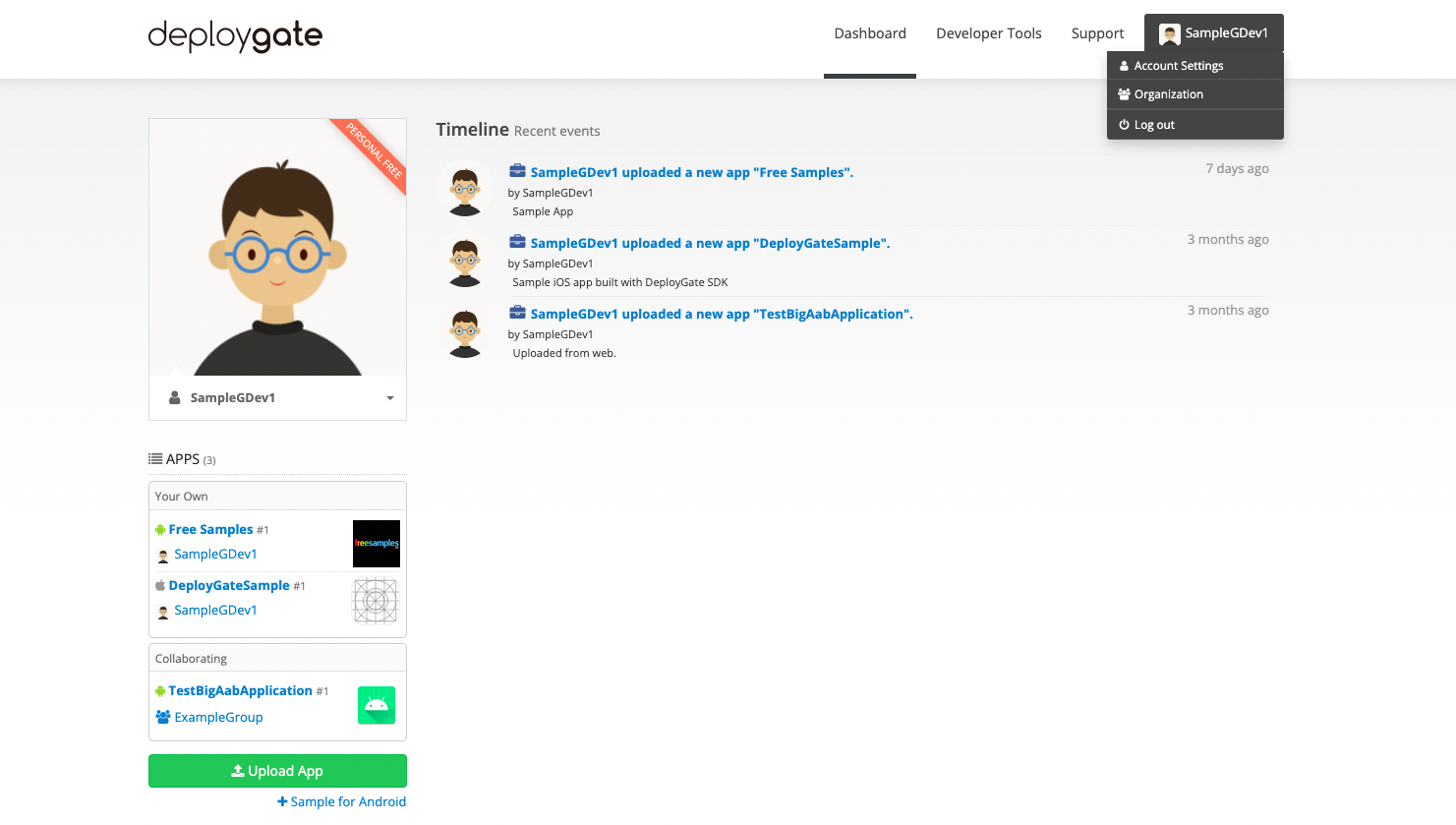 Screenshot of To Go TO Account Setting 