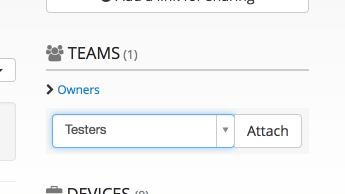 Screenshot of upload app opoup