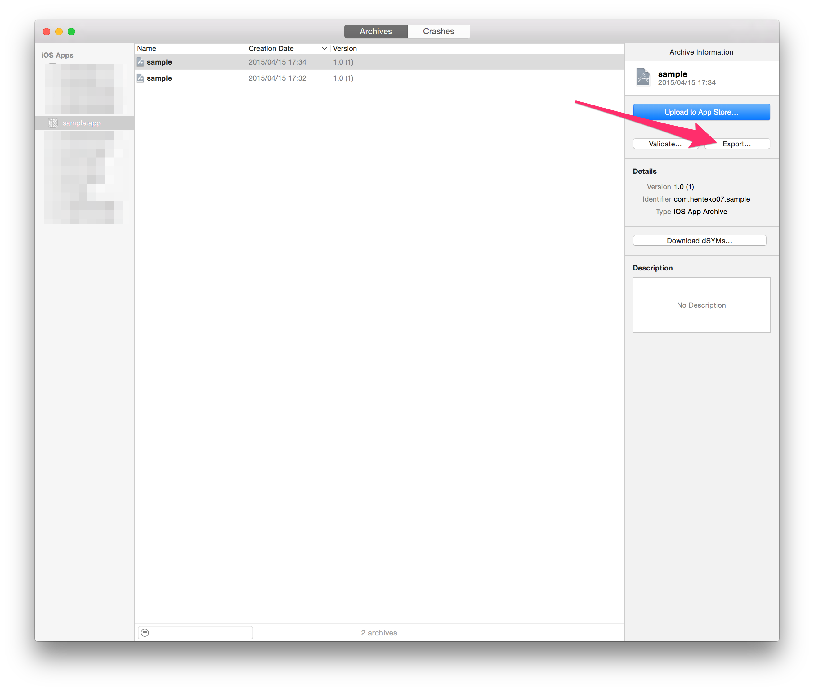 Screenshot of Archive 