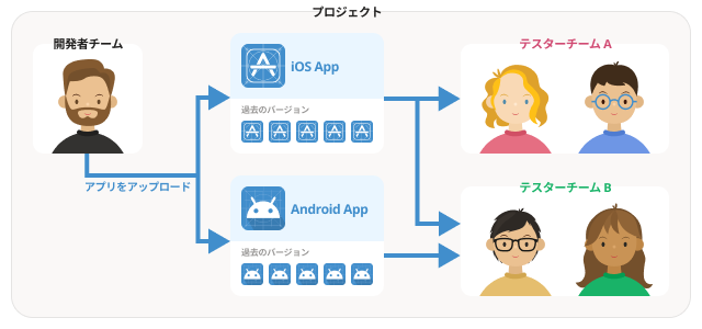 Chart of member distribution 