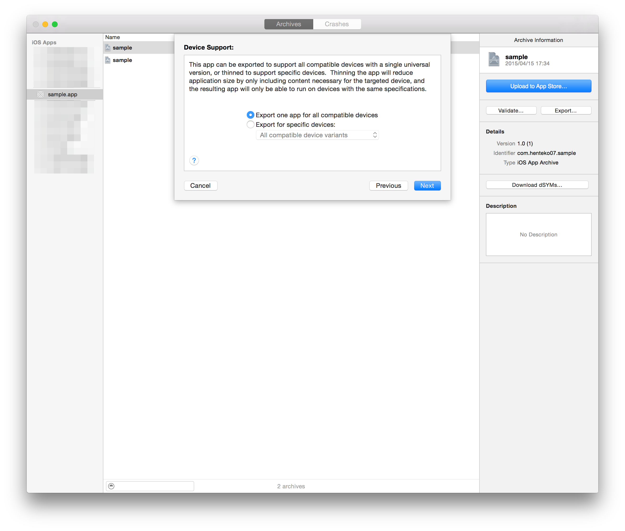 Screenshot of Archive 
